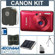 Canon PowerShot SD780 IS Digital ELPH Camera Kit, Red with 8GB SD Memory Card, Spare NB-4L Type Lithium-ion Battery, Lowepro Slider 30 Camera Pouch, USB 2.0 SD Card Reader, Table Top Tripod, Digital Memory Case(4)