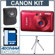 Canon PowerShot SD780 IS Digital ELPH Camera, Kit - Red - Refurbished - with 4GB SD Memory Card, Lowepro Slider 30 Camera Pouch, Table Top Tripod