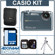 Casio High Speed Exilim EX-FS10BE Digital Camera Kit, - Blue - with 4 GB SD Memory Card, Camera Bag, Table Top Tripod, EZ Digital Photography Guide, Professional Lens Cleaning Kit