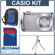Casio Exilim Card EX-S5SR Digital Camera Kit, - Silver - with 4 GB SD Memory Card Camera Case, Table Top Tripod,
