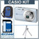Casio Exilim Zoom EX-Z85 Digital Camera Kit, - Blue - Refurbished - - with 4 GB SD Memory Card, Camera Case, Table Top Tripod,