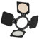 IDX 2 Leaf Barn Door & Filter Set, with 2 Filter Rings, for the X3-Light