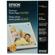 Epson Premium Glossy Resin Coated Inkjet Paper, 10.4 mil., 8.5" x 11", 50 Sheets