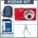 Kodak EasyShare M380 Digital Camera Kit,- Red - with 4 GB SD Memory Card, Camera Case, Table Top Tripod