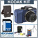 Kodak EasyShare Z915 Zoom Digital Camera Kit, - Blue - with 4 GB SD Memory Card, Camera Case, Table Top Tripod, Adorama Digital Camera & Lens Clean Kit, 4 AA Nickel Metal Hydride (NiMH) 2300 mAH Rechargeable Batteries with with 2-Hour AA & AAA Quick Charger,