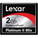 Lexar 2 GB, 80x PLatinum II High Speed Series, Compact Flash Memory Card