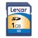 Lexar 1 GB Secure Digital (SD) Memory Card.