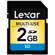 Lexar 2 GB Secure Digital (SD) Memory Card.