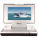 Impecca DVP-720 Portable DVD Player with 7" 16:9 TFT LCD Screen, Built in Speakers, USB Port, Silver & Black