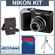Nikon Coolpix P60 Digital Camera Kit. - Black - Refurbished - by Nikon U.S.A. with 4GB SD Memory Card, Camera Case, , Table Top Tripod,