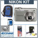 Nikon Coolpix S630 Digital Camera Kit, Silver with 4GB SD Memory Card, Camera Case, Spare EN EL-12 Lithium-Ion Battery, 2 Year Extended Service Coverage, Professional Lens Cleaning Kit