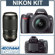Nikon D40 6.1 Megapixel Digital SLR Camera Two Lens Kit, with 18-135mm f/3.5-5.6G ED-IF AF-S DX & 70mm - 300mm f/4-5.6G ED-IF AF-S VR (Vibration Reduction) - USA Warranty