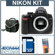 Nikon D5000 DX-Format 12.3 Megapixel Digital SLR Camera Body Kit, with 4GB SD Memory Card, Spare EN-EL9 Lithium-Ion Rechargeable Battery, Camera System Bag