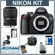 Nikon D5000 DX-Format SLR Camera Dental Kit - Economy Version - with Sigma 105/2.8 Macro Lens, Adorama Macro Ring Flash, Spare EN-EL9- Type Battery, AA NiMH Batteries w/Charger, 8GB SD Memory Card, Card Reader, Backpack / Shoulder Bag