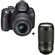 Nikon D5000 DX-Format Digital SLR Camera Two Lens Kit, with 18-55mm f/3.5-5.6 G ED AF-S DX VR & 70mm - 300mm f/4-5.6G ED-IF AF-S VR - USA Warranty