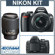 Nikon D60 10.2 Megapixel Digital SLR Camera Two Lens Kit, with 18-55mm f/3.5-5.6G ED AF-S DX VR & 55mm - 200mm f/4-5.6G ED AF-S DX - USA Warranty