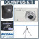 Olympus FE-3000 Digital Camera Kit, Titanium with 2 GB xD Picture Memory Card, Camera Case, Table Top Tripod,