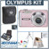Olympus FE-340 Digital Pink Camera Kit, with 2 GB xD Picture Memory Card, Camera Bag, Table Top Tripod, EZ Digital Photography Guide Card Spare LI- 42B Lithium-Ion Rechargeable Battery, Slinger Digital Memory Case(4), Professional Lens Cleaning Kit