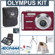 Olympus FE-340 Digital Red Camera Kit, with 2 GB xD Picture Memory Card, Camera Bag, Table Top Tripod, EZ Digital Photography Guide Card Spare LI- 42B Lithium-Ion Rechargeable Battery, Slinger Digital Memory Case(4), Professional Lens Cleaning Kit