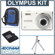 Olympus FE-4000 Digital Camera Kit, - White - with 4 GB Micro SD Memory Card, Camera Case, Table Top Tripod,