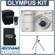 Olympus FE-45 Digital Camera, Titanium with 2 GB Micro SD Memory Card, Table Top Tripod, Camera Case, 4 AA Ni-MH Batteries with Charger