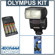 Olympus FL-36R Wireless Electronic Flash, - Basic Outfit - with 4 NiMH Batteries, Charger, Flashpoint Flash Diffuser