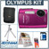 Olympus Stylus Tough 3000 Digital Camera Kit,- Pink - with 8GB SD Memory Card, Camera Case, Table Top Tripod, Spare LI-42B Type Lithium-ion Battery, EZ Digital Photography Guide Card