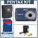 Pentax Optio E70 Digital Camera Kit, Deep Blue with 2 GB SD Memory Card, Camera Bag, Professional Lens Cleaning Kit