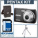 Pentax Optio E80 Digital Camera Kit, - Black - with 4 GB SD Memory Card, Camera Case, Table Top Tripod,