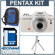 Pentax Optio I-10 Digital Camera Kit - White - with 4GB SD Memory Card, Camera Case, Table Top Tripod,