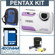 Pentax Optio WS80 10 MP Digital Camera kit, - White / Purple - with 4 GB SD Memory Card, Camera Case, Professional Lens Cleaning Kit