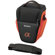 Sony LCS-AMA/D Soft Premium Carrying Case for DSLR Digital SLR with Accessories, Color: Black & Red