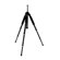 JTL Black Tripod with Reversable Center Column, 4 Leg Section, Max. Height 55", Max. Load 14 lbs.
