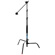 JTL 6'-4" Cinema C-Stand with 20" Arm, 4 Section, Supports 11 lbs., Black Anodized.