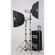 JTL DL-1600 Versalight E-800 Soft Box Kit, with Two E-800 Monolights, Two 24" x 24" Softboxes, Stands & Case.