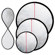 JTL 24" Round Foldable Portable Light Reflector, Silver & White