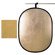 JTL 36" x 48" Oval Foldable Portable Light Reflector, Black & Soft Gold