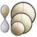 JTL 42" Round Foldable Portable Light Reflector, Gold & White