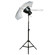 Adorama Fluorescent Lighting Outfit, with stand, Reflector,bulbs,and umbrella
