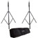 Adorama "Set-of-2" Pro 10' Air Cushioned Light Stand -5/8" top stud with 1/4-20" screw thread