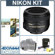 Nikon 50mm f/1.4G AF-S Auto Focus Nikkor Lens Kit, - Refurbished - by Nikon U.S.A. with Tiffen 58mm Photo Essentials Filter Kit, Lens Cap Leash, Professional Lens Cleaning Kit