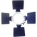 NRG 4 Leaf Barndoor Set for the Versalite Series Lights.