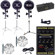 Novatron D1500 3-Head Pro Kit with 1500 w-s Pack 3 Heads, 3 Stands, 2 Umbrellas & Case.