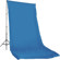Photoflex Solid Color Series, 10' x 12' Dyed Muslin Background, Solid Chroma Blue Color.