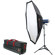 Photoflex StarFlash 650 Mercury 5' OctoDome Kit with One StarFlash 650ws Monolight, 5' OctoDome3, Connector, 8'2" LiteStand, & Large Case with Wheels