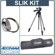 Slik Pro 330DX Tripod Silver with 3-Way Pan/Tilt Quick Release Head Kit. with Adorama Deluxe Tripod Case, Tripod Hanger