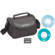 Sony DVD Handycam Camcorders Accessory Kit with NPFH50 Battery, LCS-KHD Case, DVD+RW, and DVD-R