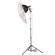 Smith Victor KT400 Single, 500 watt Photoflood Light Umbrella Kit with case