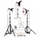 Smith Victor KT750 3-Light 750-Watt Thrifty Photoflood Kit with Corrugated Carrying Case.