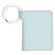 Swing Key Chain Plastic 2" x 3" Photo Holder, Aqua Color